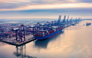 Felixstowe Port Shipping Container