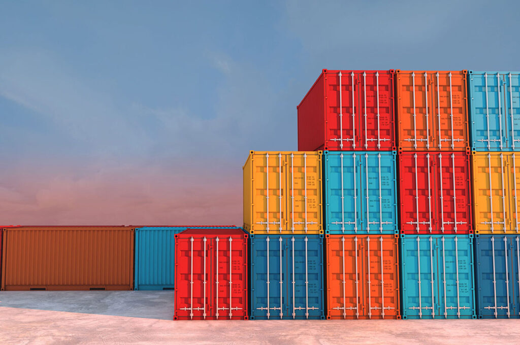 Stack of Cargo Containers