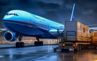 Air Freight Airplane Loading Cargo