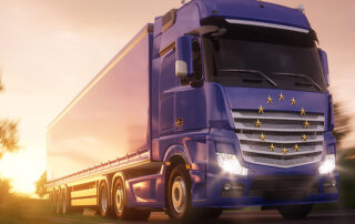 European Union Shipping Truck